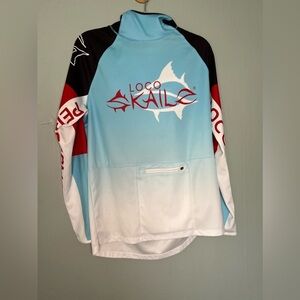 Loco‎ Skailz Shirt Performance Fishing Hoodie Long Sleeve Boating Beach Resort